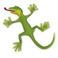 Gecko lizzard 3d Royalty Free Stock Photo