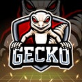 Gecko mascot. esport logo design