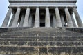 Walhalla memorial in Bavaria with marble busts of important German personalities Royalty Free Stock Photo