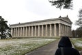 Walhalla memorial in Bavaria with marble busts of important German personalities