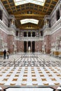 Walhalla memorial in Bavaria with marble busts of important German personalities Royalty Free Stock Photo