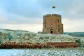 Gediminas Castle Tower on Hill in Vilnius Royalty Free Stock Photo