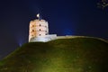 Gediminas Castle Tower on Hill in Vilnius Royalty Free Stock Photo