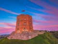 Gediminas castle tower in Vilnius, Capital of Lithuania Royalty Free Stock Photo