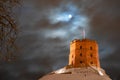 Gediminas Tower or Castle the remaining part of the Upper Medieval Castle in Vilnius Lithuania