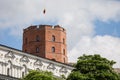 Gediminas Tower on the hill in the old town center in Vilnius Royalty Free Stock Photo