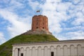 Gediminas Tower on the hill in the old town center in Vilnius, Lithuania Royalty Free Stock Photo