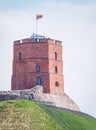 Gediminas` Tower is the remaining part of the Upper Castle in Vilnius, Lithuania.