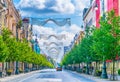 Gedimino prospektas (Gediminas Avenue) is the main street in Vilnius, Lithuania...IMAGE Royalty Free Stock Photo