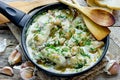 Gedlibzhe - kabardian dish chicken in sour cream sauce