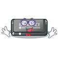 Geek button backspace in the shape cartoon Royalty Free Stock Photo