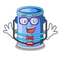 Geek cylinder bucket Isometric of for mascot