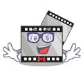 Geek film stirep in the characater shape Royalty Free Stock Photo