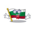 Geek flag bulgarian isolated in the character