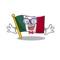 Geek flag mexico character in mascot shaped