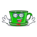 Geek green tea character cartoon