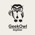 Geek owl logo