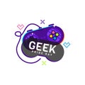 Geek pride day joystick design vector on white background