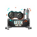 Geek pride day stone concept design vector