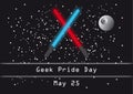 Geek pride day vector