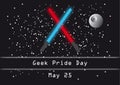 Geek pride day vector Royalty Free Stock Photo