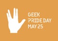 Geek Pride Day vector