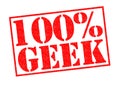 100% GEEK Royalty Free Stock Photo