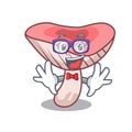 Geek russule mushroom character cartoon