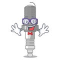 Geek spark plug in a cartoon box