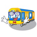 Geek subway train toys in shape mascot