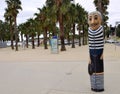 Wood sailor bollards in Geelong along the baywalk. All made by Jan Mitchell and represent a chr