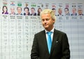 Geert Wilders campaigning Royalty Free Stock Photo