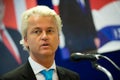 Geert Wilders campaigning Royalty Free Stock Photo