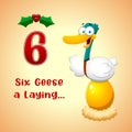 The 12 Days Of Christmas - 6Th Day - Six Geese A Laying