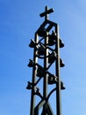 Silhouettes of a church carillon