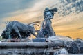 The Gefion Fountain in Copenhagen, Denmark