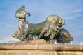 The Gefion Fountain in Copenhagen, Denmark