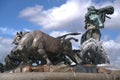 Gefion Fountain famous landmark in Copenhagen Denmark