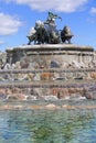 Gefion Fountain located in port in Nordre Toldbod area next to Kastellet, Copehagen, Denmark