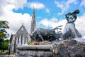 The Gefion Fountain and St. Alban`s Church, Copenhagen Denmark