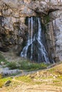 The Gega waterfall. The most famous and largest waterfall in Abkhazia. Royalty Free Stock Photo
