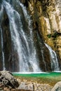 The Gega waterfall. The most famous and largest waterfall in Abkhazia. Georgia