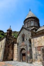 Geghard, a monastery complex, a unique architectural structure in Armenia Royalty Free Stock Photo