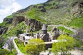 Geghard Monastic Complex and suburbs, top view Royalty Free Stock Photo