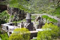 Geghard Monastic Complex, top view Royalty Free Stock Photo