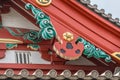 Gegyo (Gable pendant )and Hire (Bargeboard decoration) Senso-ji Kannon temple Main Hall (Honden)