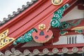 Gegyo (Gable pendant )and Hire (Bargeboard decoration) Senso-ji Kannon temple Main Hall (Honden)