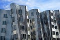 Futuristic Gehry houses in Medienhafen in DÃÂ¼sseldorf, germany Royalty Free Stock Photo