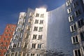 Futuristic Gehry houses in Medienhafen in DÃÂ¼sseldorf, germany Royalty Free Stock Photo