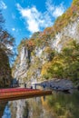 Geibikei Gorge River Cruises in Autumn foliage season